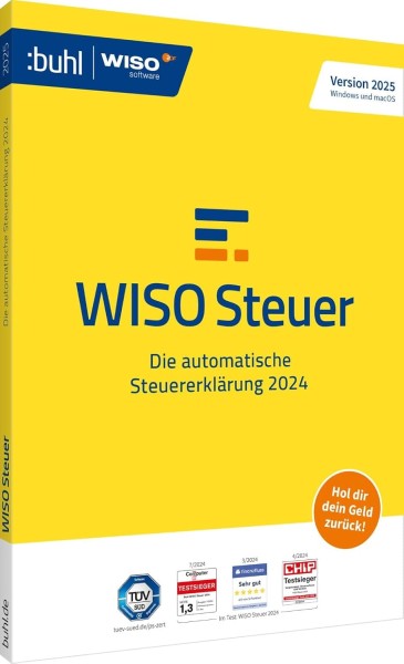 WISO Steuer 2025 Steuerjahr 2024 | für Windows / Mac